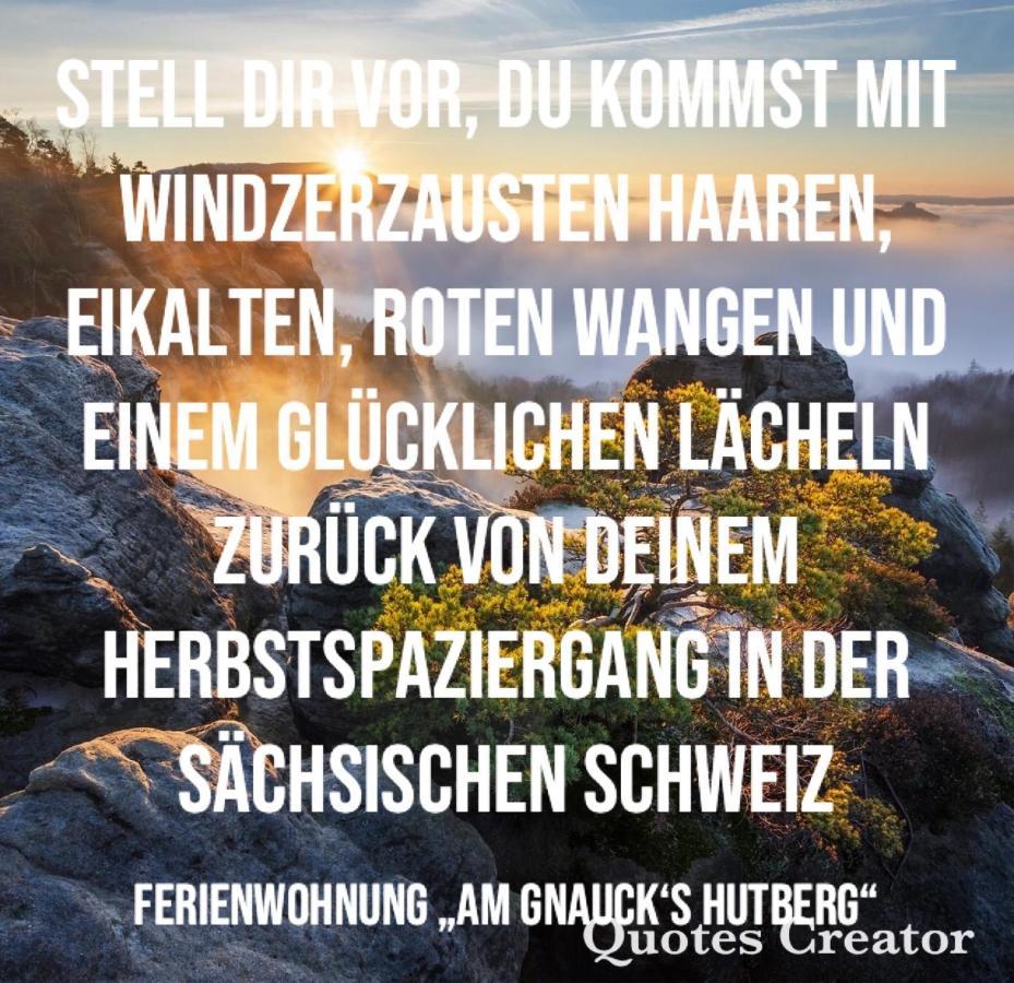 Ferienwohnung „Am Gnaucks Hutberg“ 霍恩斯泰因 外观 照片